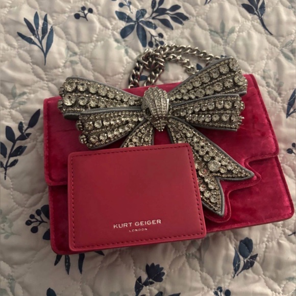 KURT GEIGER LONDON SMALL SHOREDITCH BOW BAG LIKE NEW - Picture 4 of 7